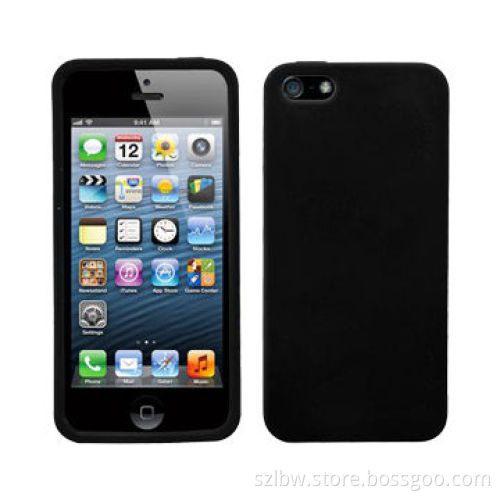 High Quality, Pure Color, Silicone Case for iPhone 5 & 5S, Various Customized Shapes Available